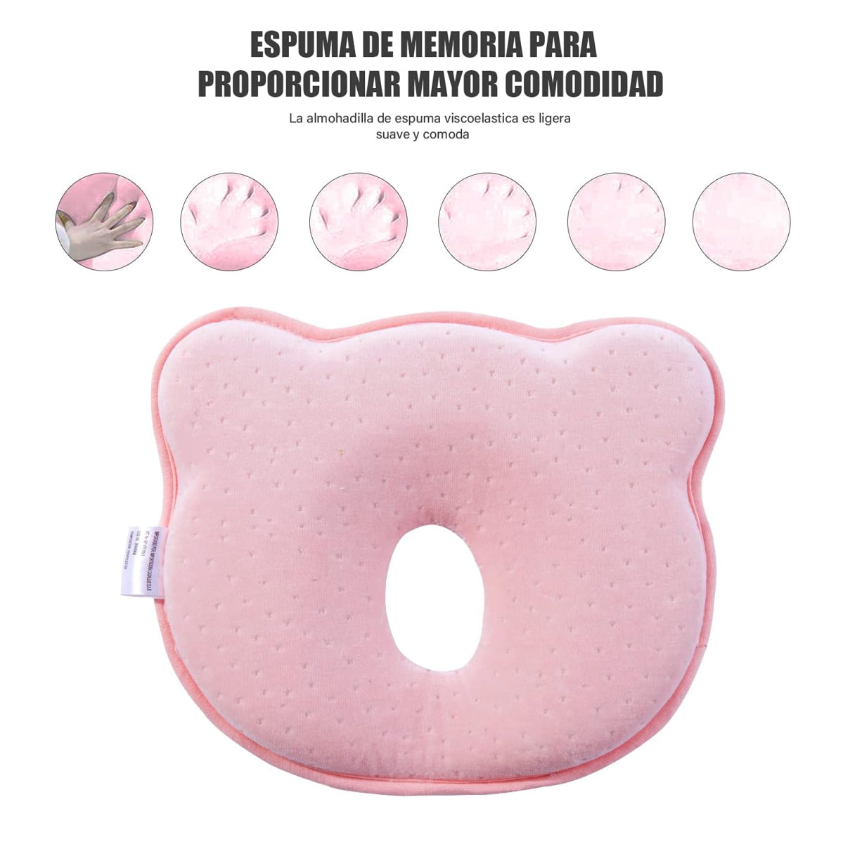Almohada Bebe Prevenir Cabeza Plana